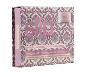 SLIP Silk Chelsea Gift Set Pink Queen Pillowcase and Scrunchies - BNIB Sealed - Picture 1 of 7