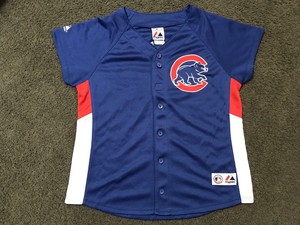 chicago cubs women's button up jersey