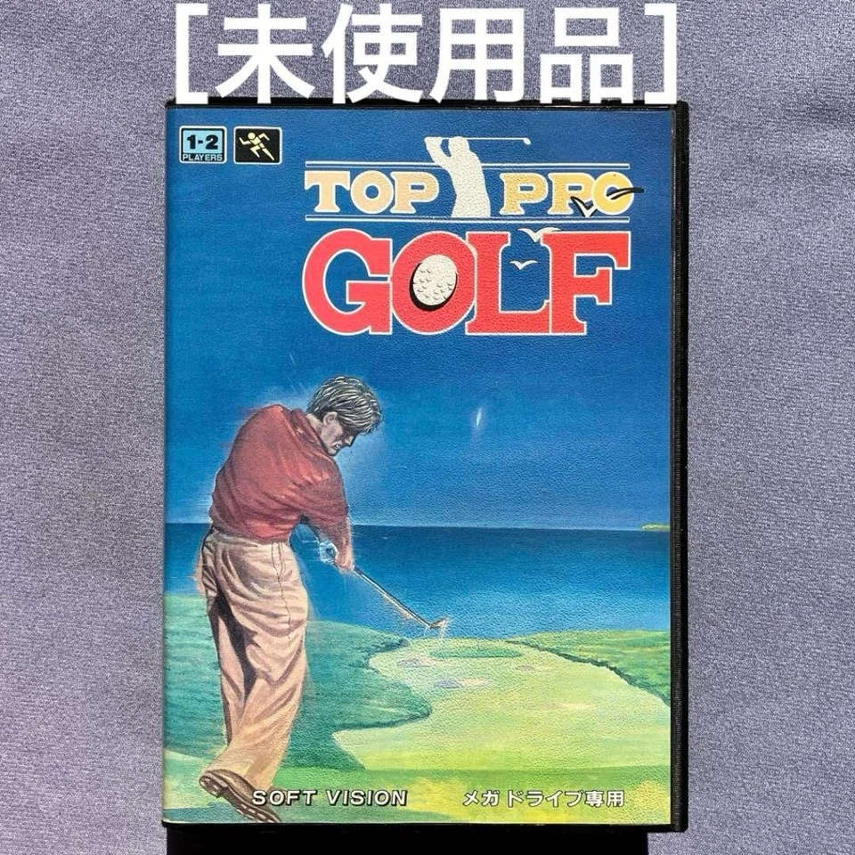 TOP PRO GOLF Sega Mega Drive Japan 1992 Soft Vision Brand New Unused - Image 1 of 4
