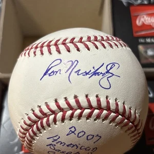 Pelota OMLB 2007 firmada por Ron Nischwitz entrenadores de béisbol estadounidenses Salón de la fama - Imagen 1 de 4