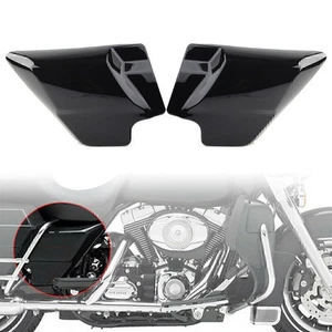 Paneles de cubierta lateral estirados negros vivos para Harley Electra Road Glide Road King - Imagen 1 de 10