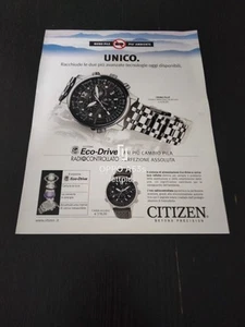 CITIZEN CRONO PILOT ECO DRIVE RADIOCONTROLLATO WATCH AD PUBBLICITA - Foto 1 di 1