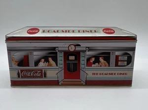 Vintage Coca Cola Tin Collectible Tin Roadside Diner Candy Tin Empty - Picture 1 of 18