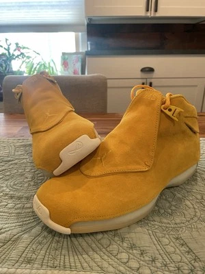 Talla 11 - Jordan 18 Retro Amarillo Ocre Gamuza 2018 - AA2494-701 Foto 1 de 4