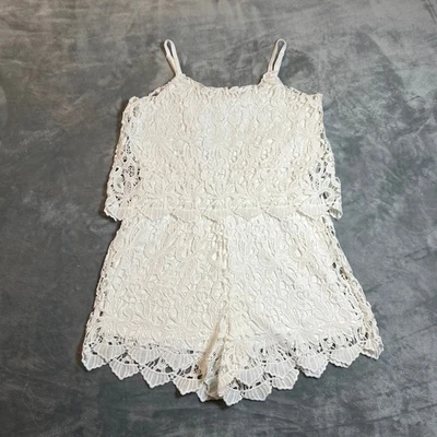 Mameluco de encaje sin mangas para mujer talla pequeña festival novia despedida de soltera  Foto 1 de 4