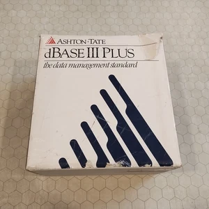 dBase III Plus, Ashton-Tate, 3.5" disks, original box/manuals, database, 1987! - Picture 1 of 13