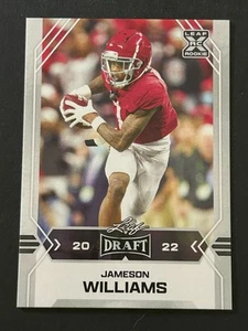 2022 Leaf Draft #08 Jameson Williams Alabama Crimson Tide - Picture 1 of 2