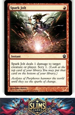 Magic the Gathering MTG Theros Spark Jolt #140 Buy 2 Get 1 - Image 1 of 2