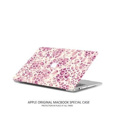 Pink Leopard MacBook Case  Pro Air Stylish Protection for Apple Cover 2026 M4 M3 - Image 1 of 4