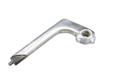 Vástago de bicicleta con pluma 25,4 mm diámetro 35° ángulo fijo 90 mm L plateado Foto 1 de 2