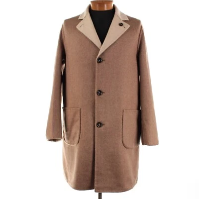 Kired Kiton NWT Parana Cashmere Reversible Jacket Size 52 (L US) In Brown/Beige - Image 1 of 4