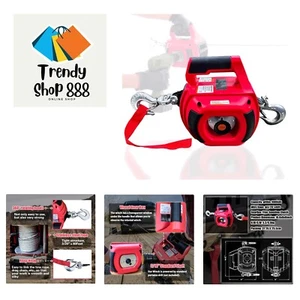 Portable Drill Winch 1000LB Pulling Capacity with 40 Feet Alloy Steel Wire Ro... - Picture 1 of 7