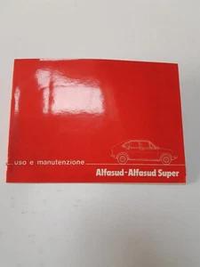 Manuale uso e manutenzione Alfa Romeo AlfaSud e Alfasud Super nuovo origina 1977 - Foto 1 di 24