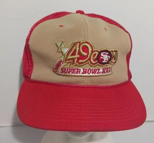 Cappello camionista Sports Specialties 49ers Superbowl XVI Champs maglia snapback - Foto 1 di 8