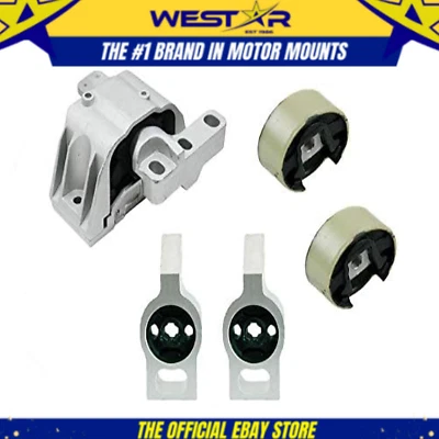 Fits 2009-2017 Volkswagen CC 2.0L Engine Motor & Cradle Insulator Set 5pc : A697 - Image 1 of 3