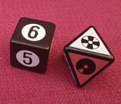 Scene It? The DVD Game Simpsons Edition Replacement Die/ Dice x 2 - 2009 - Image 1 of 2