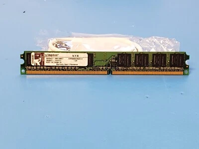 Kingston KVR800D2N5/512 LP 240p DDR2-800 512MB 1Rx8 PC2-6400 CL5 Memory - Image 1 of 2