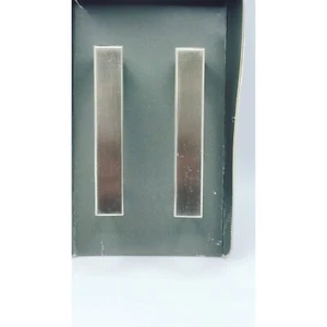 Drawer pulls cabinet hardware 3" square 2 pk silver satin nickel DIY furniture - Picture 1 of 7