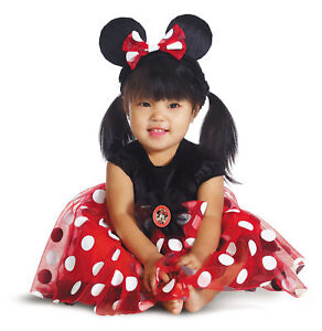 Minnie Mouse Enfant Rouge Déguisement Cameo et Bandeau Halloween Robe dessus