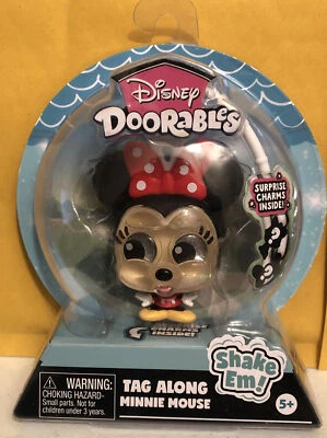 Clip de mochila Disney Doorables Minnie Mouse etiqueta a lo largo con dijes sorpresa (nuevo) Foto 1 de 4