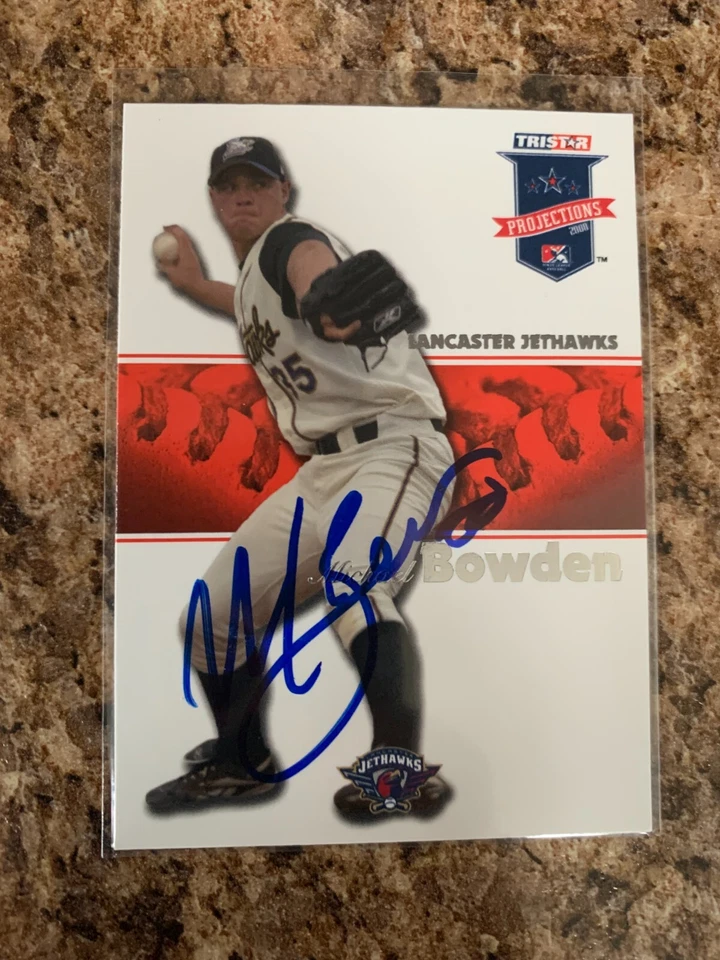 Michael Bowden Signed 2008 Tristar Projections Auto Boston Red Sox # 46 - Image 1 of 1