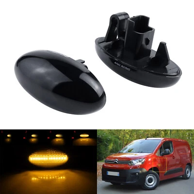Dynamic LED Side Indicator Repeater Light For Peugeot 107 206 307 407 607 Expert - Image 1 of 4