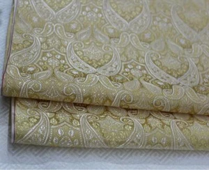 Faux Silk Brocade(Paisley Damask)Jacquard Damask Kimono Fabric Material*BK4 - Picture 1 of 31