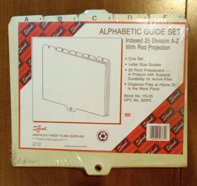 Smead 50375 Office Folder Alphabetic Guide Set - Image 1 of 4