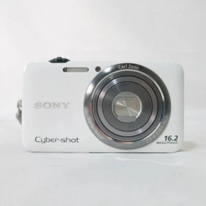 SONY Cyber Shot DSC-WX7 Digital Camera 16.2MP Carl Zeiss 5X WHITE - Picture 1 of 12