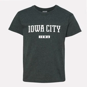 Iowa City Shirt for Kids | Iowa City Iowa Youth T-Shirt | Iowa City Teen Tee - Picture 1 of 6