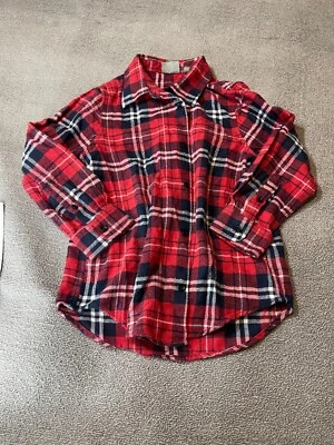 Camisa a Cuadros Bass Pro Shops Niños Grande L Franela Abotonada Manga Larga Roja Foto 1 de 4