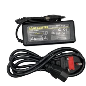 48V 1A 1000mA 48W AC-DC Switching Adaptor Power Supply Desktop Telephone - Picture 1 of 8