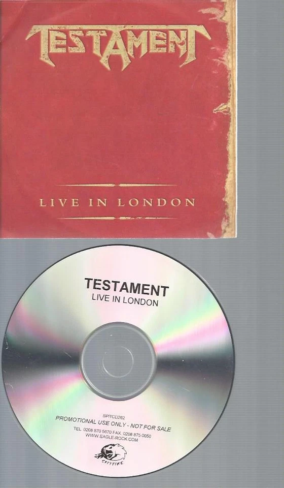 CD--TESTAMENT LIVE IN LONDON  // 14 TRACKS //   PROMO - Bild 1 von 1