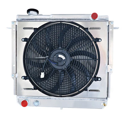 4 Row Radiator Shroud Fan For Jeep Wagoneer Comanche Cherokee 1984-1994 1990 - Image 1 of 4