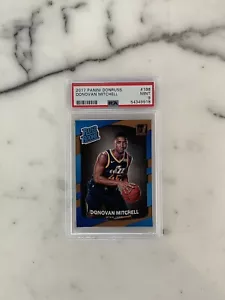 2017-18 Donruss Donovan Mitchell Rated Rookie RC Base PSA 9 Utah Jazz #188 HOT - Picture 1 of 2