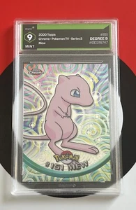 Mew Topps Chrome DEG 9 MINT Pokemon card #151 Series 2 PSA 2000 movie TV GREAT - Picture 1 of 12