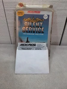 Silent Service MicroProse Commodore 64 C64 Big Box 1985 - Picture 1 of 7
