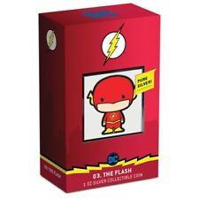 2020 New Zealand Mint 1 oz silver collectible coin chibi -  The Flash