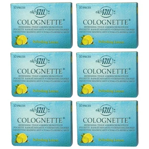 Pack of 6 New 4711 by Muelhens for Unisex - 10 Pc Refreshing Bath Tissues - Picture 1 of 1