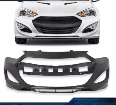 底漆前保险杠盖黑色 H/P 适合 2013 - 2016 现代 Genesis Coupe — 第 1/4 张图片