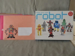Laurence King make yor own robot 11 punch- out robots puzzle in the box - Picture 1 of 11