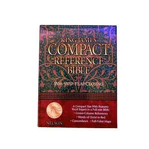 King James Compact Reference Bible : With Snap-Flap Closing Nelson 344SB 1972 - Imagen 1 de 9