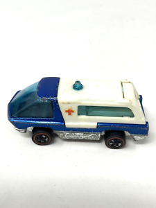 Hot Wheels Redline The Heavyweights Ambulance 1969 BLUE As-Is