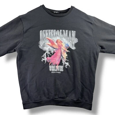 Sudadera Boohoo Hombre Oficial Hombre Mundial Negra Talla Pequeña S Manga Larga Foto 1 de 4