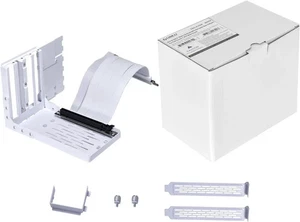 Lian Li Universal 4 Slots Vertical GPU Kit with Gen 4 Riser VG4-4-V2W White NEW - Afbeelding 1 van 3