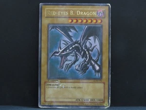Red-Eyes B. Dragon LOB-070 1. Auflage - Yugioh Karte (bespielt) - Bild 1 von 5