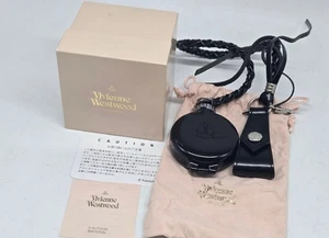 Vivienne Westwood Round Orb Authentic Pocket Portable Ashtray BLACK nana manga - Picture 1 of 9