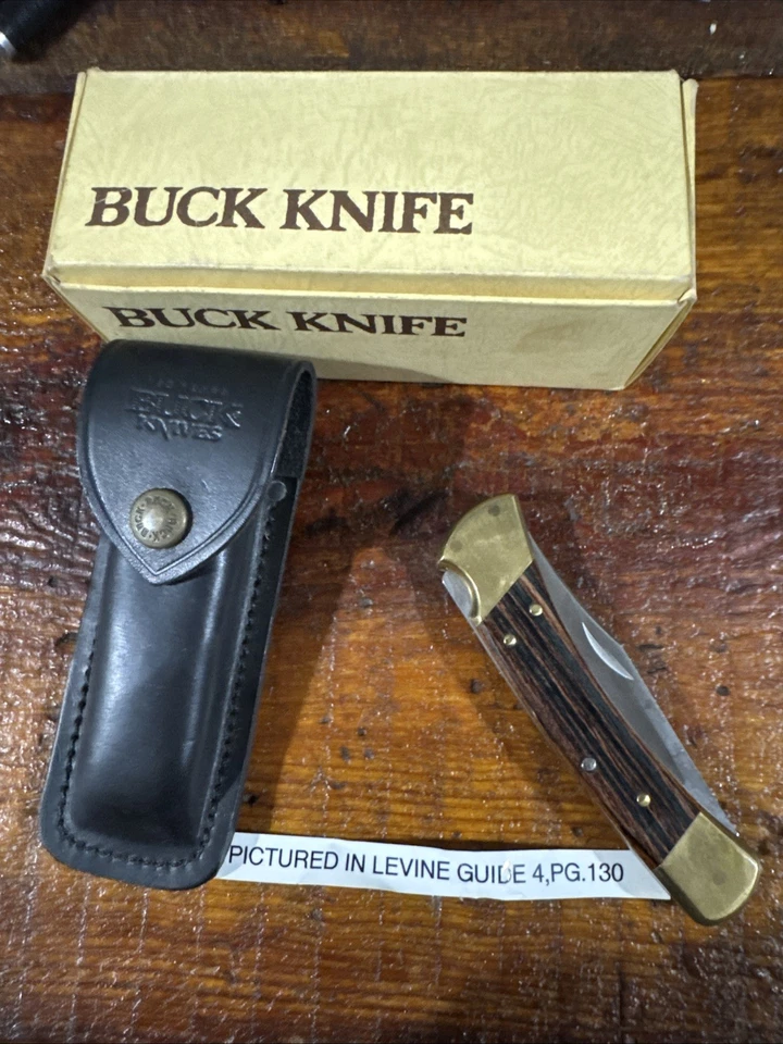 Cuchillo Buck 110 - Vintage 1994. Excelente! Foto en libro guía de cuchillos Levine. Foto 1 de 4