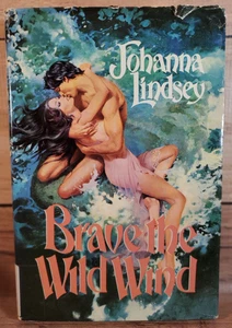 Brave the Wild Wind — Johanna Lindsey (1984 HC/DJ Book Club Edition, Avon) - Picture 1 of 6