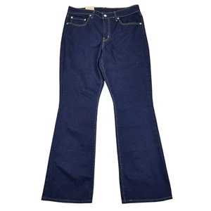 Pantalones de mezclilla Levis 725 tiro alto bootcut lavado oscuro nuevos con etiquetas para mujer 31x30 leer* - Imagen 1 de 11